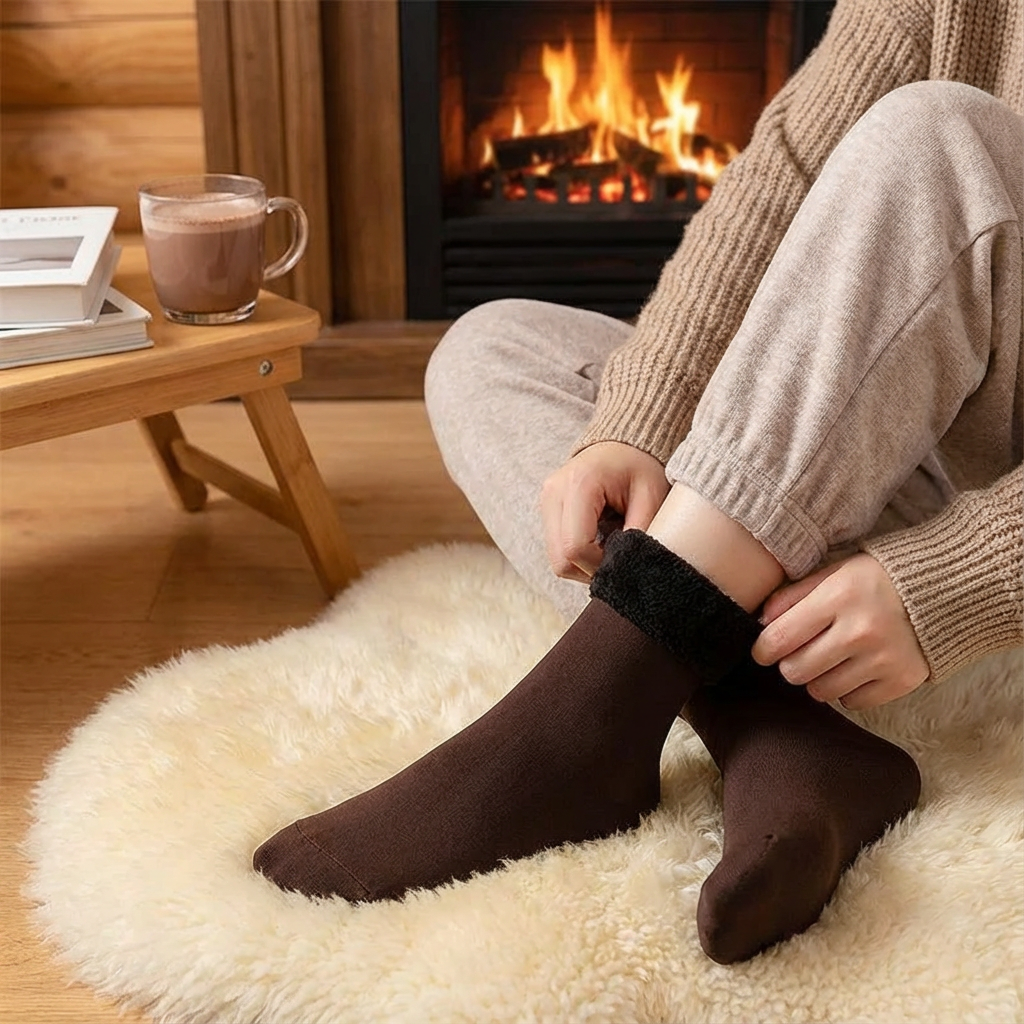 Luna Fleece-Lined Socks – 6 Pack