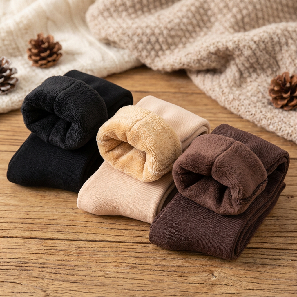 Luna Fleece-Lined Socks – 6 Pack