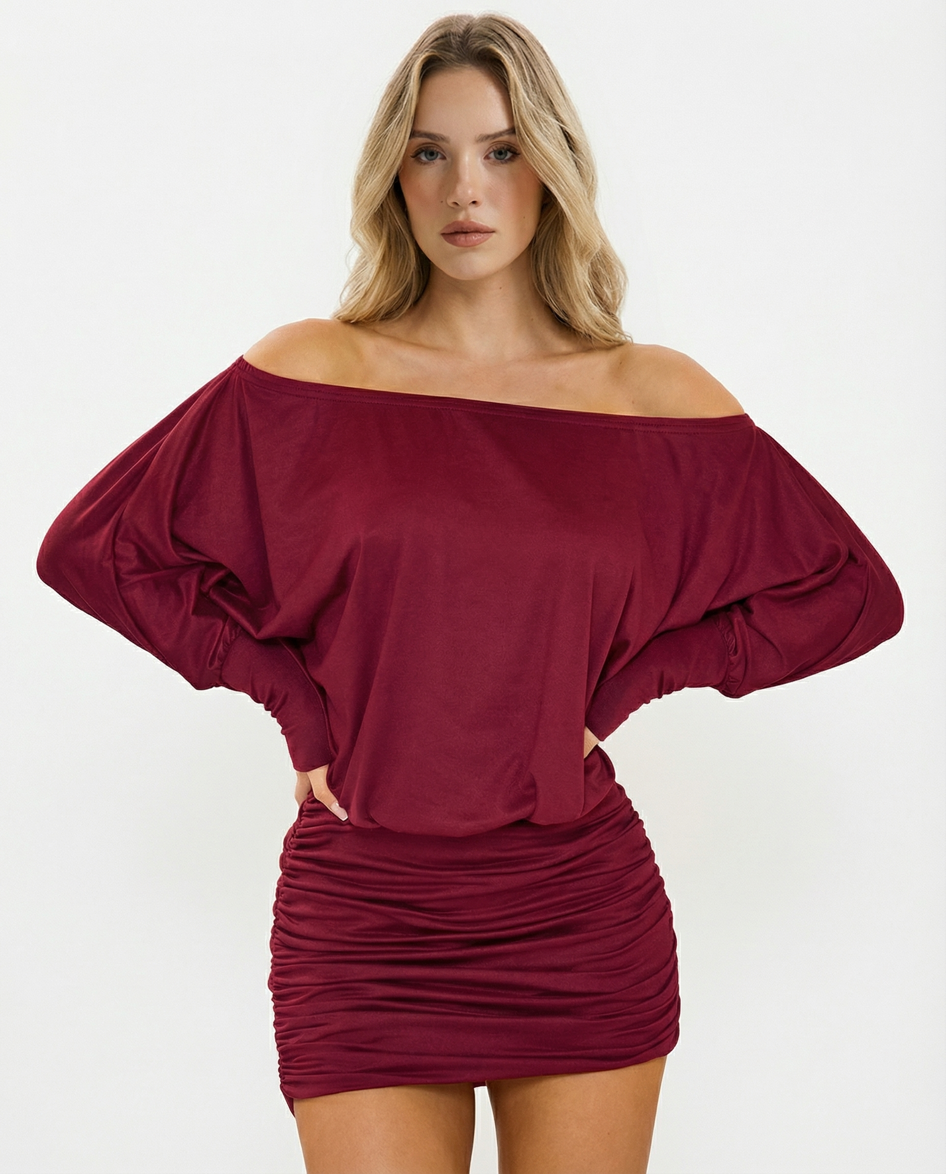 Ruched Mini Dress