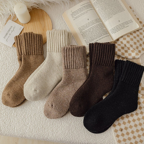 Alba Thermal Knit Socks – 5 Pack