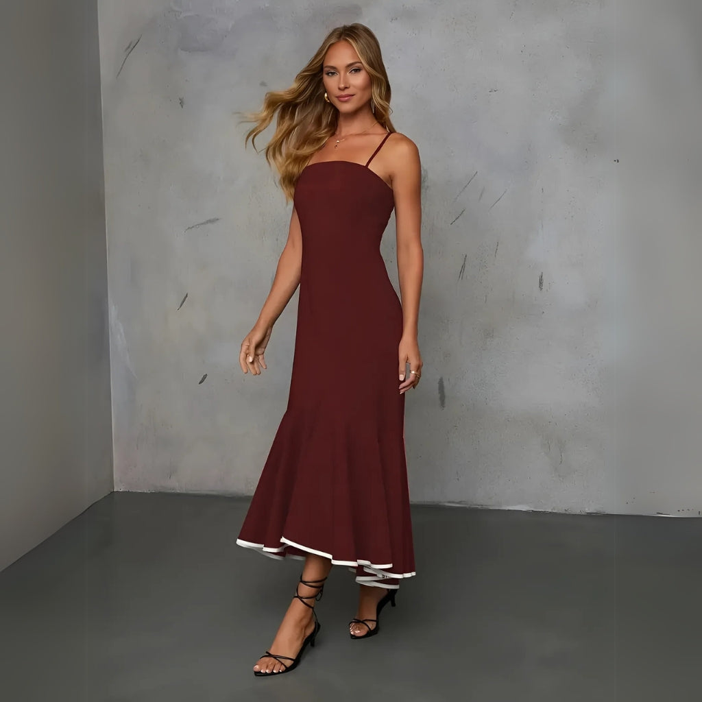 Elegant evening midi dress for events