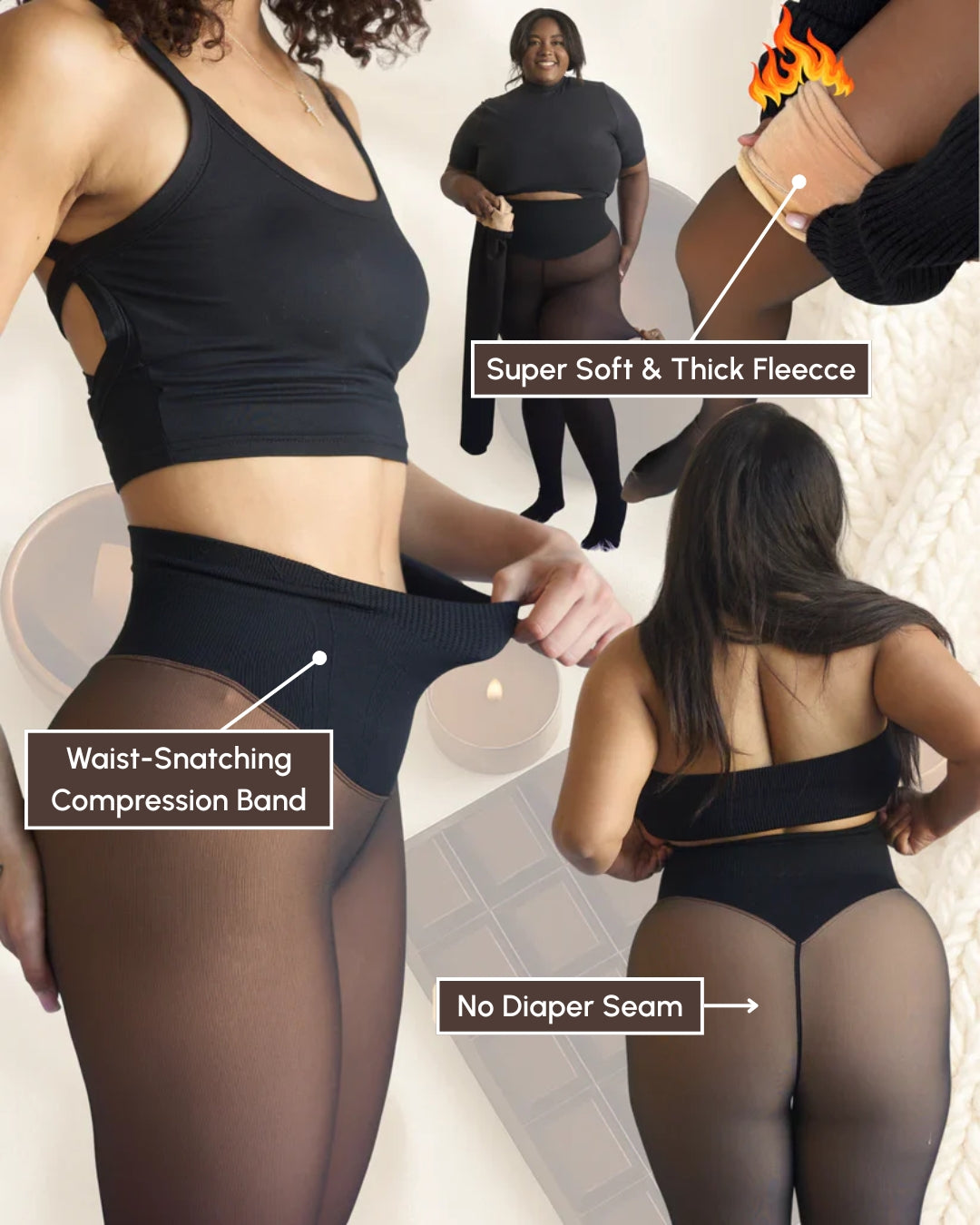 Thermal Sheer Fleece Leggings