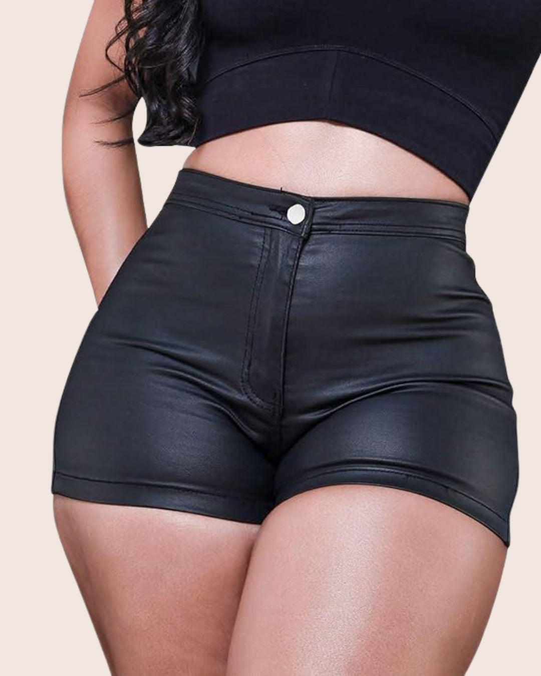 Valeria Faux Leather Shorts