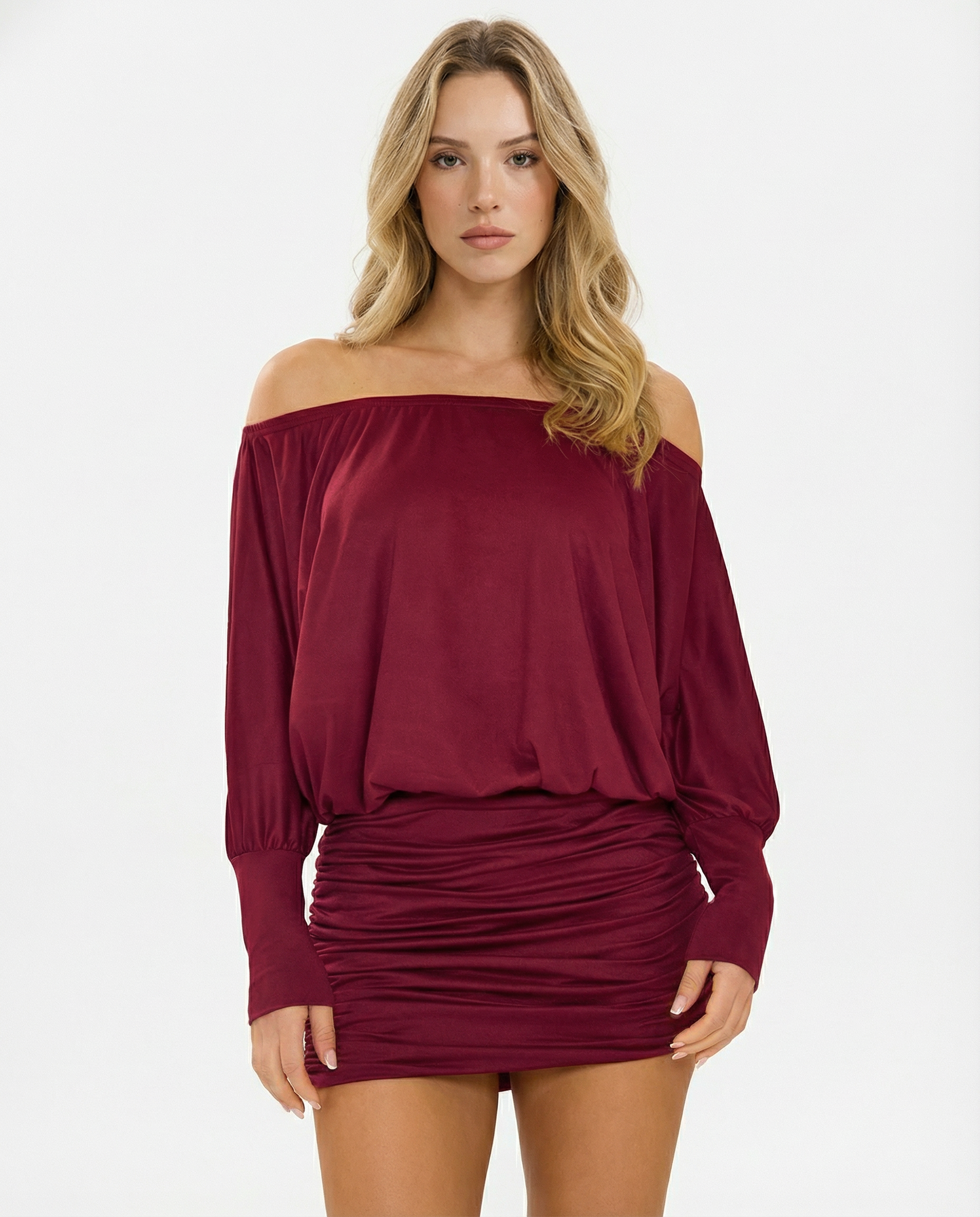 Ruched Mini Dress
