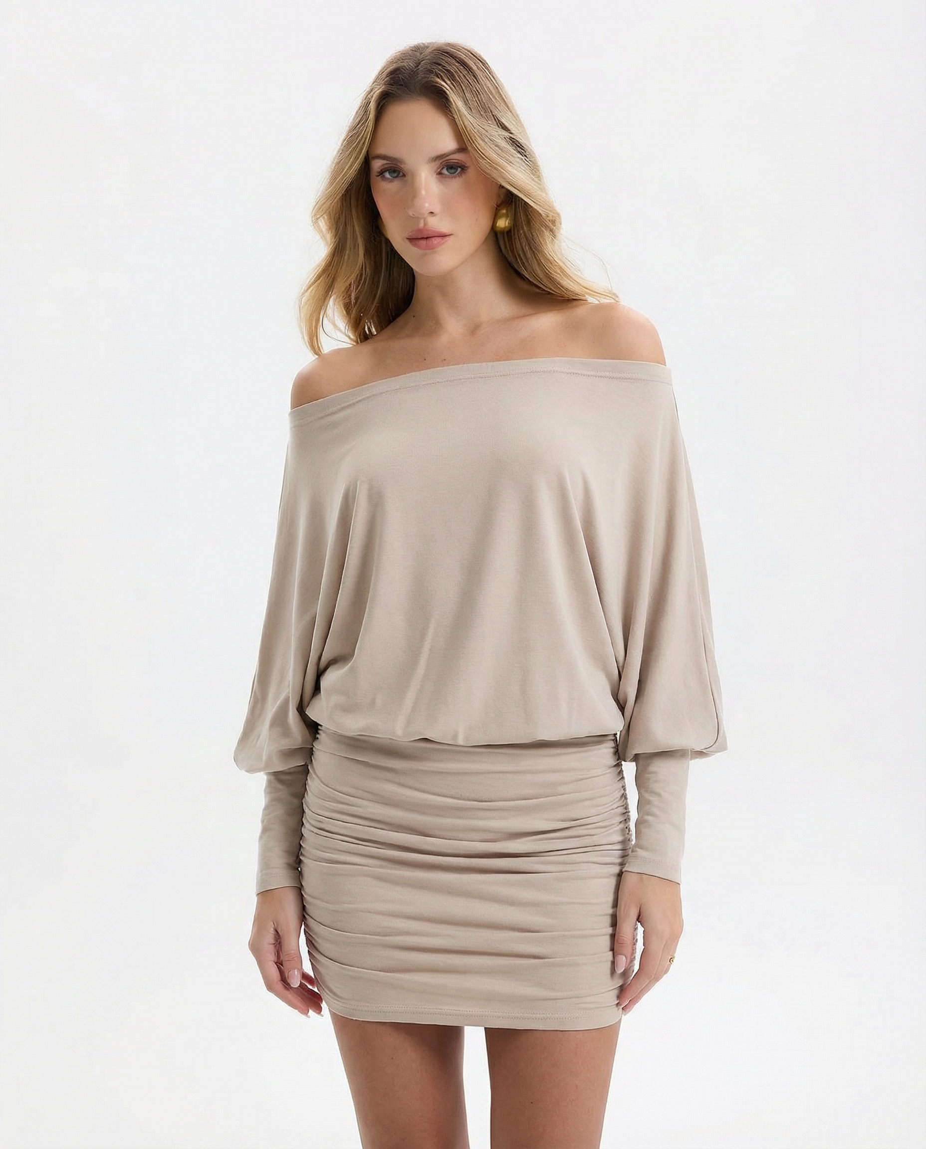 Ruched Mini Dress