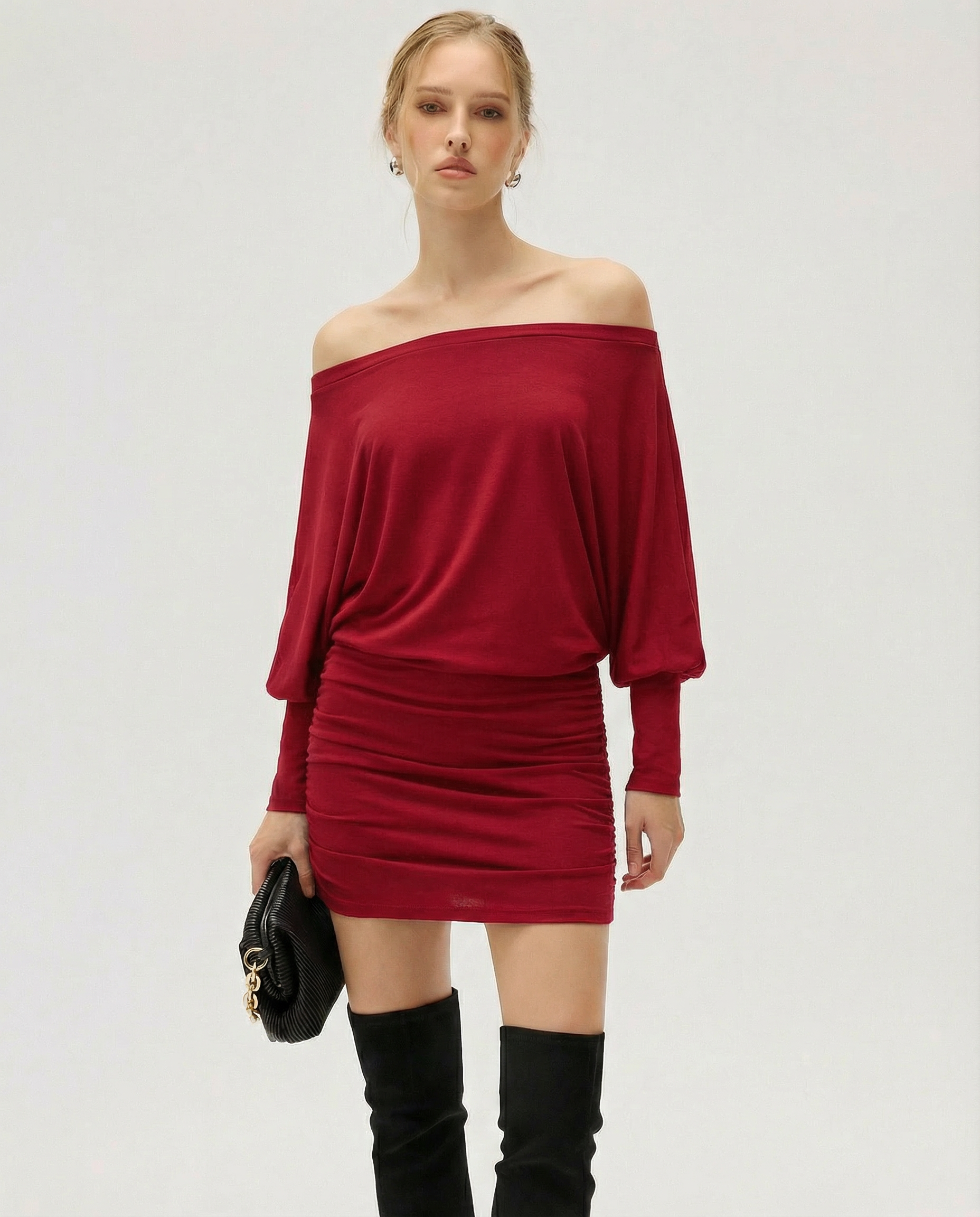 Ruched Mini Dress