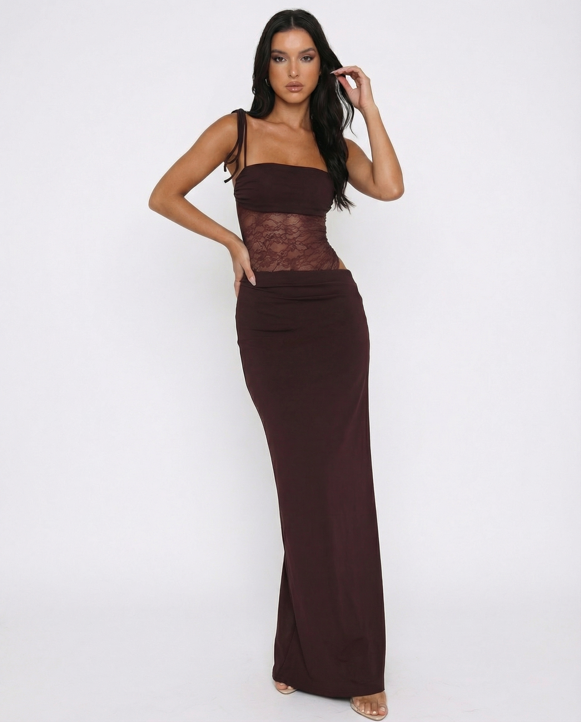 Lace Panel Maxi
