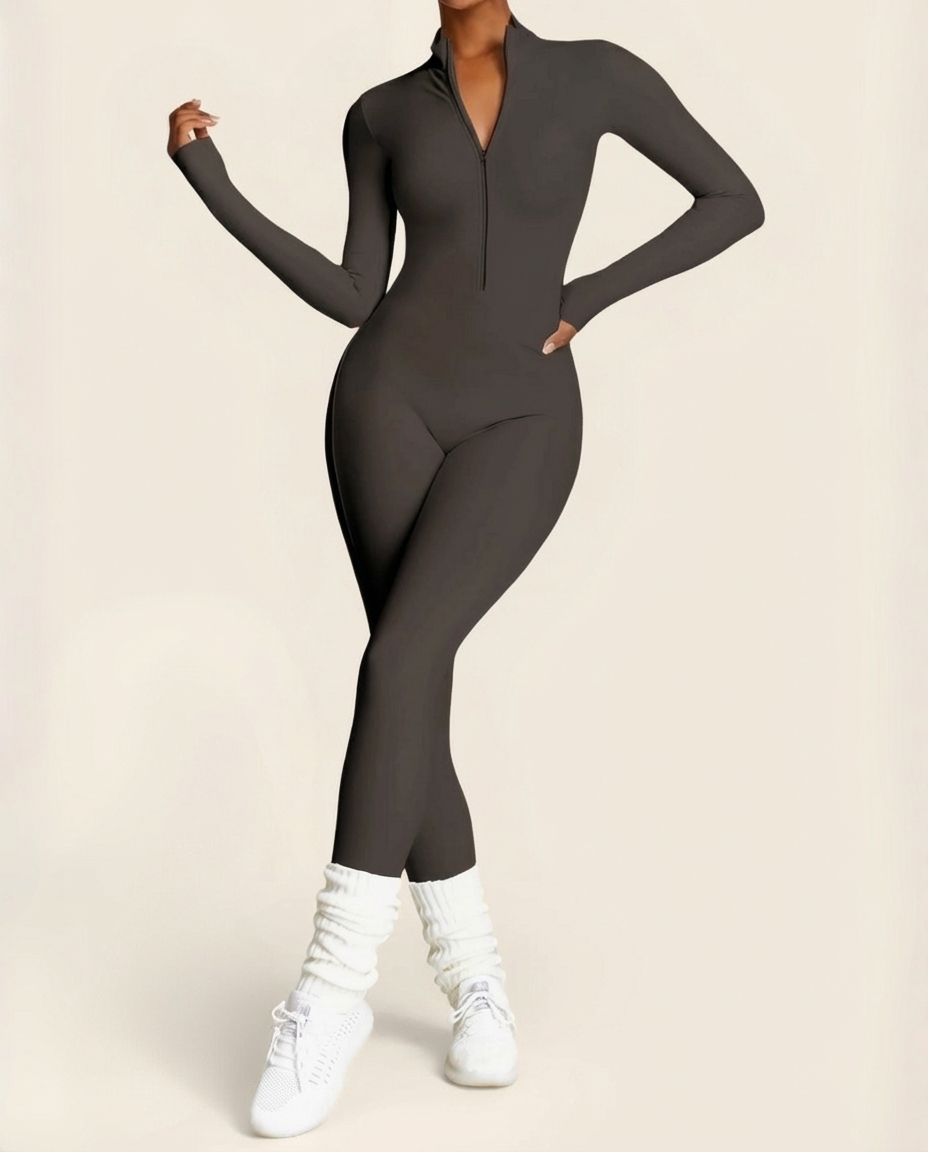 Alessia Thermal Zip Jumpsuit