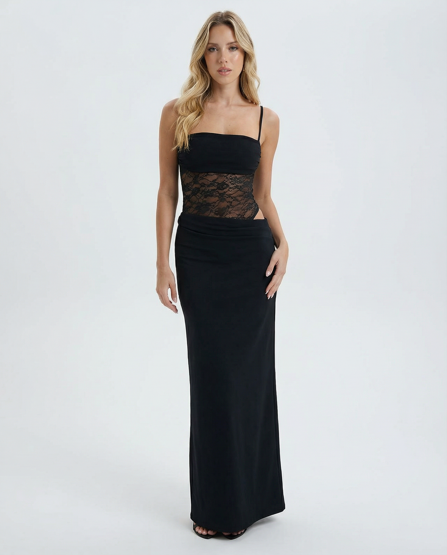 Lace Panel Maxi
