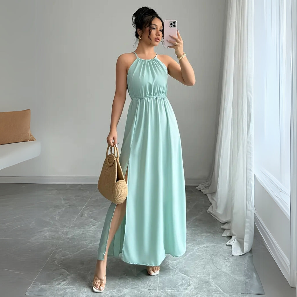 Lightweight evening maxi dress outfit
