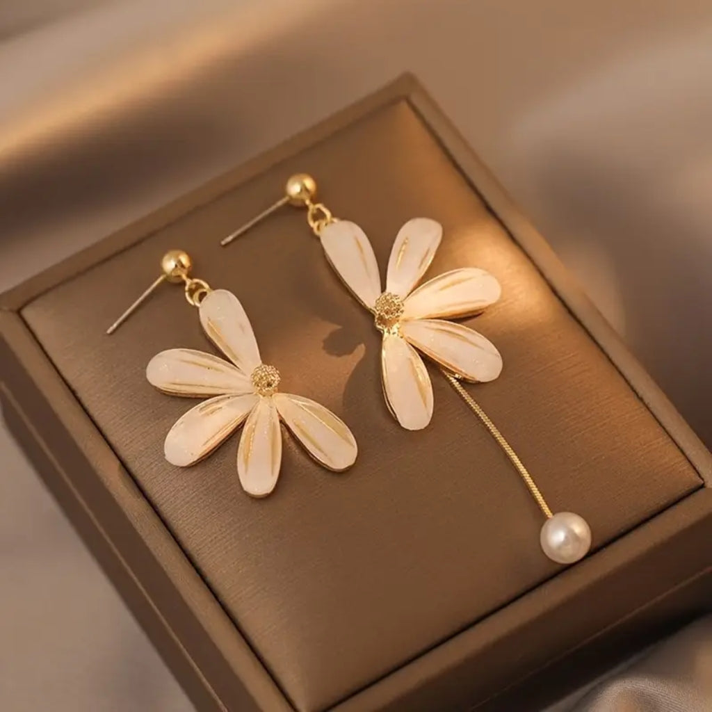 Elegant floral dangle earrings fashion jewelry