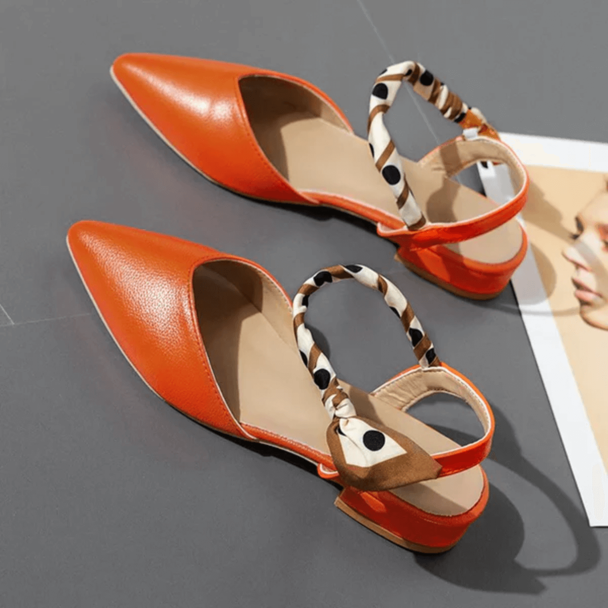 Mule worn on foot fashion styling