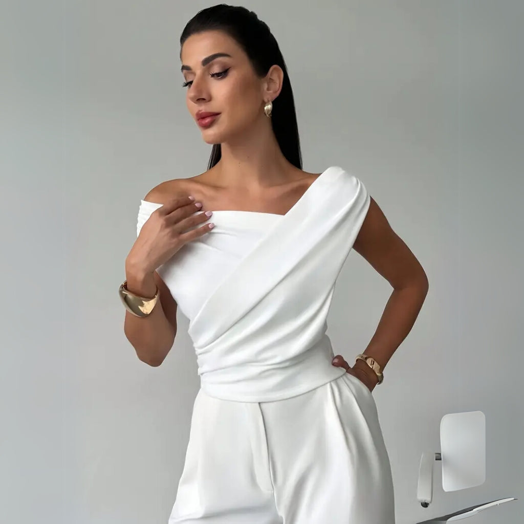 Sophisticated evening blouse silhouette