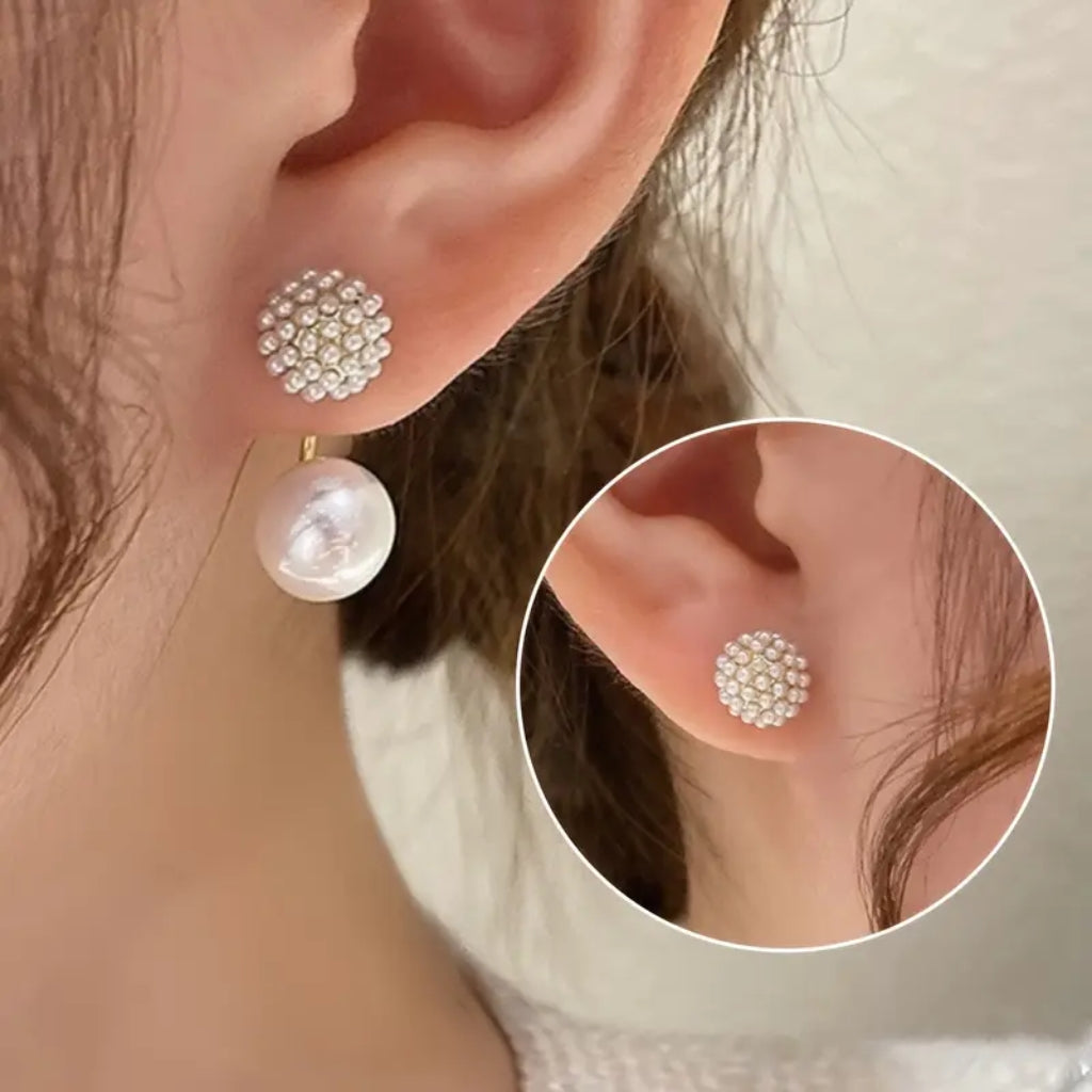 pearl drop stud earrings for women elegant style