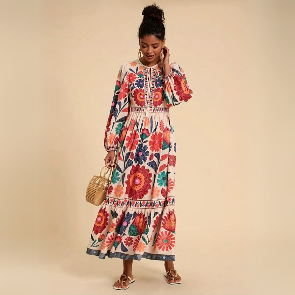 Flowing statement dress